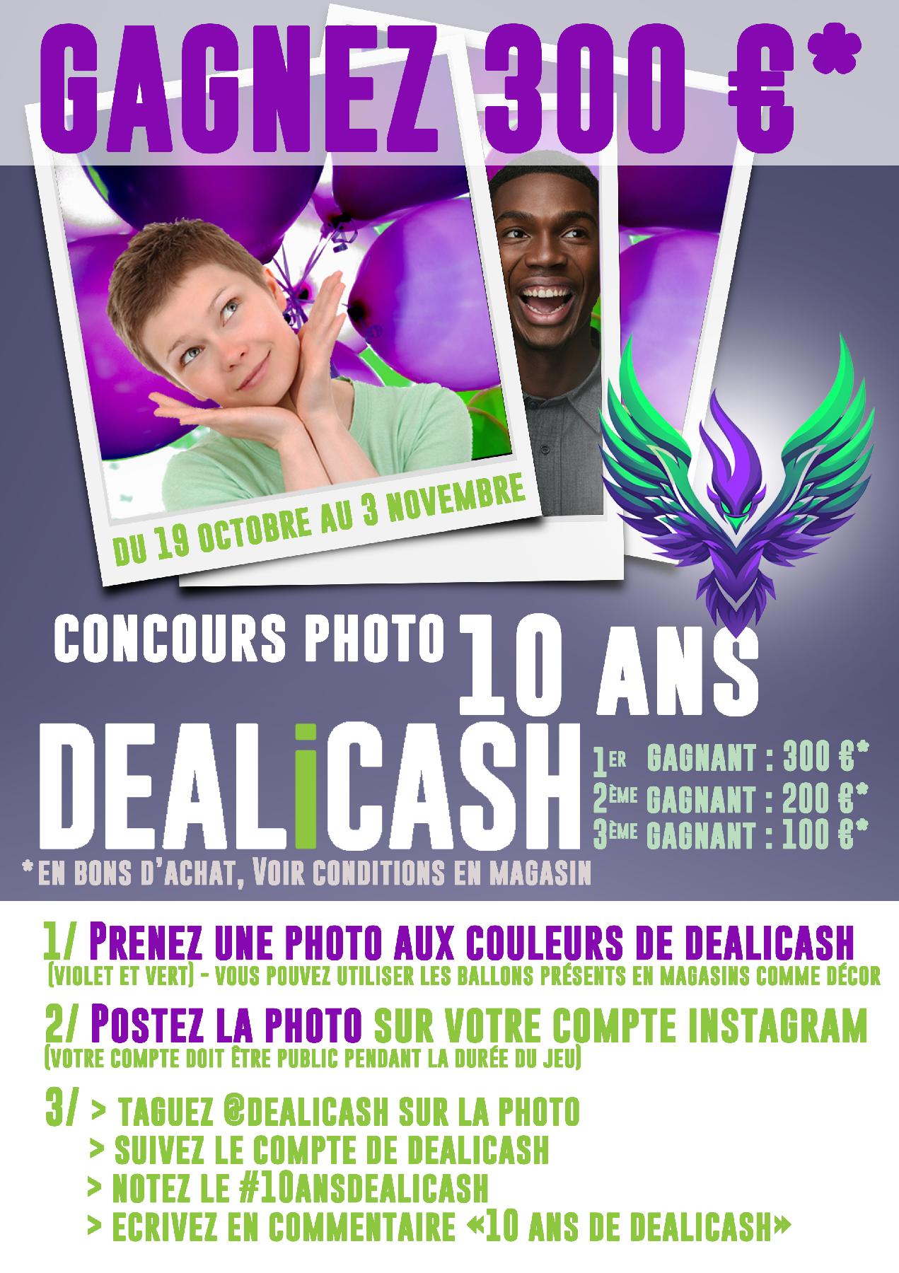 10 ans dealicash - concours photo