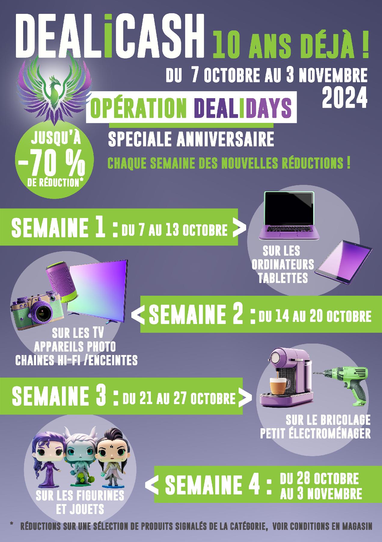 dealidays - jusqu'à -70% de réductions en magasin