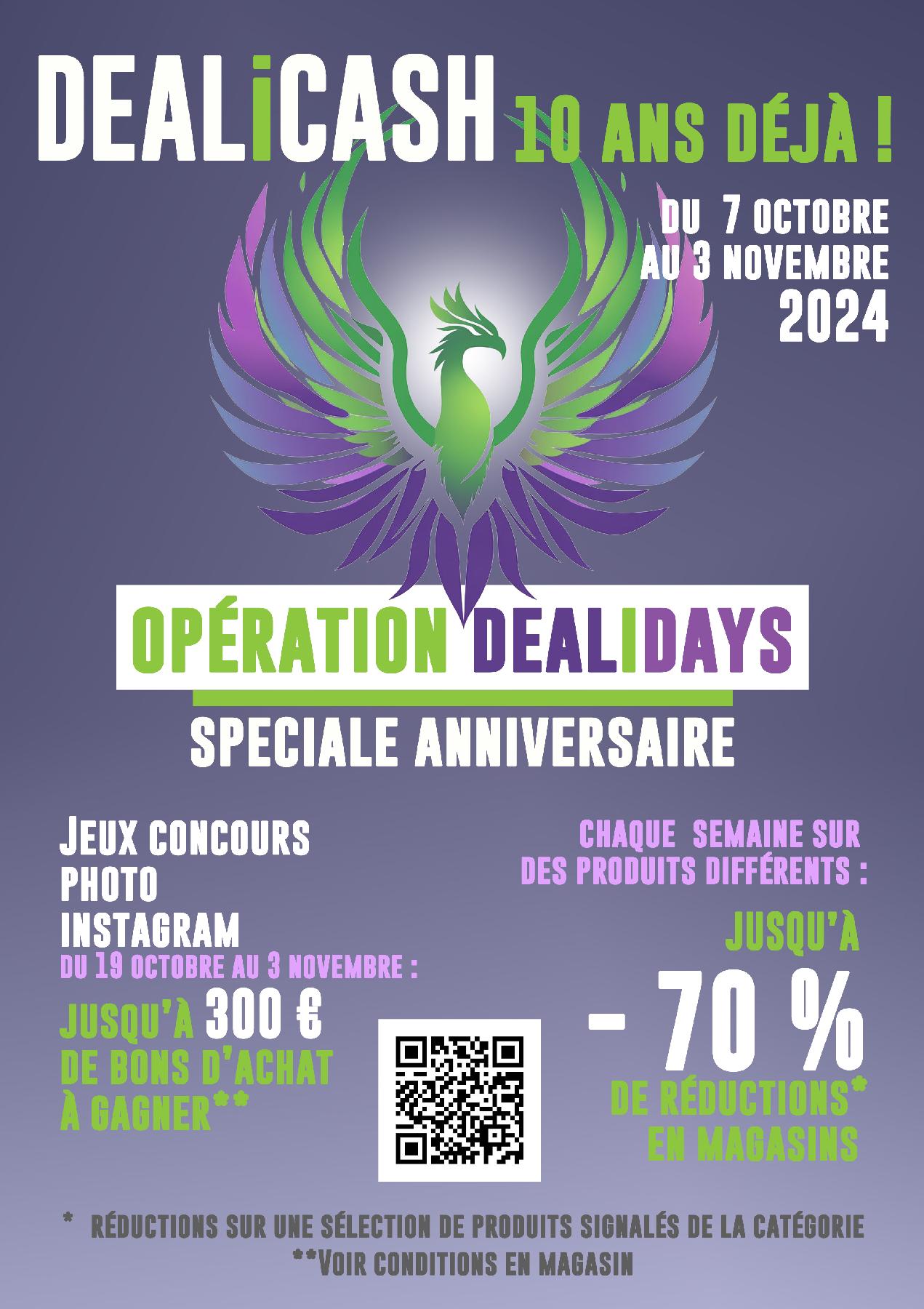 dealidays - jusqu'à -70% de réductions en magasin