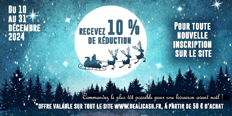 obtenez un code pour 10% de reduction pour un panier de plus de 50 euros