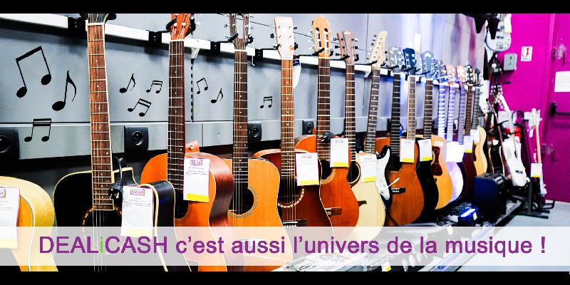 Instruments de musique d'occasion (grand choix de guitare)