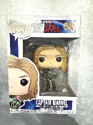 figurine funko! pop - marvel : captain marvel - captain marvel with neon suit - 10 cm - 516