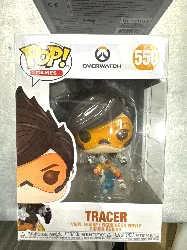 figurine funko pop! overwatch - tracer with gun 10cm