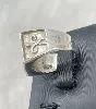 bague chevalière motif arabesque argent 925 millième (22 ct) 6,39g