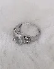 bague cocktail avec large oxyde blanc t54-57