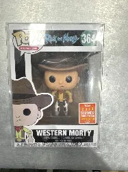 figurine rick & morty - morty western summer 2018 exclu pop 10cm