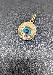 pendentif or oeil or 750 millième (18 ct) 1,91g