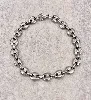 bracelet maille grain de café en acier t0,8*23cm