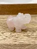 décoration figurine petit éléogant en quartz rose t3*4*5cm