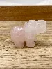 décoration figurine petit éléogant en quartz rose t3*4*5cm