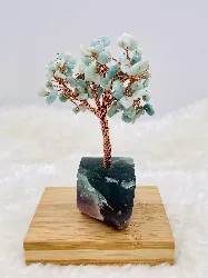 arbre de vie en pierre amazonite bleue t4*6*13cm