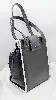 balenciaga sac cabas everyday en cuir noir et blanc