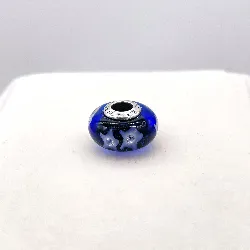 charm pandora verre de murano bleu avev étoiles argent 925 millième (22 ct) 3,16g