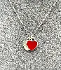 collier tiffany argent modèle please return to tiffany coeur rouge argent 925 millième (22 ct) 2,58g