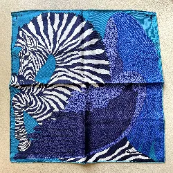 hermès foulard / gavroche 45 zebra pegasus en soie