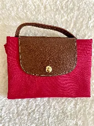 longchamp le pliage original porte documents s en toile rouge