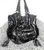 sac lancel 1er/ first flirt en cuir noir l30 x h27 x p16cm