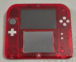 console sony console nintendo 2ds - transparente rouge