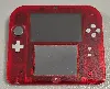 console sony console nintendo 2ds - transparente rouge