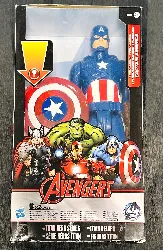 figurine captain america et son planeur d'attaque - marvel avengers - figurine qui s'illumine