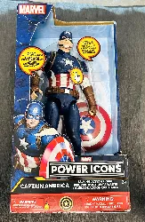 figurine captain america - marvel power icons - figurine qui parle