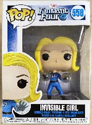 figurine funko! pop - n°558 - marvel - fantastic four - invisible girl -10cm