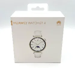 huawei watch gt4 41mm classic bracelet cuir blanc