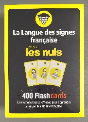 livre flashcards langue des signes française pour les nuls