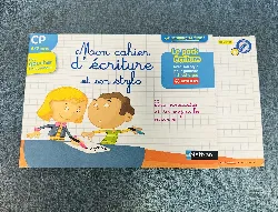 livre mon cahier d'écriture cp gaucher