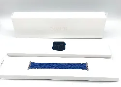 montre connectée apple watch series 6 44mm gps boîtier en aluminium bleu bracelet sport marine intense