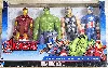 pack 4 figurines avengers - titan heroes - marvel - hulk / captain america / iron man / thor