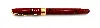 stylo plume parker sonnet laque jasper red - plume or 18k