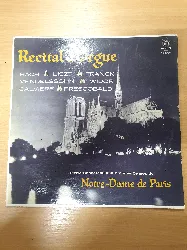 vinyle vinyle recital d'orgue