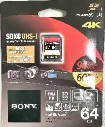 carte mémoire sony sdxc sf64ux2 64gb