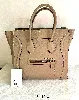 céline sac à main luggage phantom grand modèle en cuir grainé beige