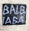 portefeuille balenciaga en cuir noir à motifs grafiti