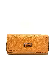 portefeuille lancel en cuir camel