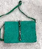 sac bandoulière cesare paciotti en cuir vert