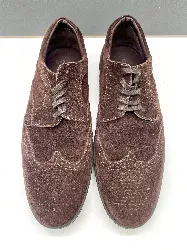 louis vuitton chaussures de ville / derbies d'homme en cuir suede couleur bordeau