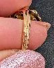 bague dôme en or et platine centrée d'un diamant d'environ 0,08ct or 750 millième (18 ct) 4,79g