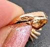 bague fleur en or & platine centrée d'un diamant d'environ 0,05ct or 750 millième (18 ct) 4,19g