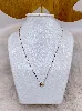 collier pl-or flocon de neige avec d'oxydes