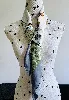 hermès foulard/carré "halte en camargue" bordure grise en soie 90*90cm