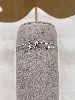 bracelet double rang fleur strass argent 925 millième (22 ct) 1,85g