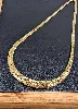 collier or maille anglaise en chute  or 750 millième (18 ct) 13,50g