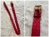 gucci gg marmont belt bag / pochette ceinture ovale en cuir rouge (légères traces d'utilisation en dessous)