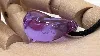 baccarat collier goutte d'eau en cristal violet et fermoir en argent argent 925 millième (22 ct) 34,15g