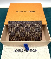 louis vuitton porte cartes en toile damier ebène