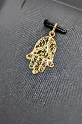 pendentif or main de fatma en filigrane or 750 millième (18 ct) 1,26g