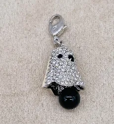 swarovski pendentif / charm fantôme pavé de cristaux